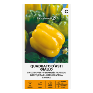 PAPRIKOS VIENAMETĖS QUADRATO D ASTI GIALLO