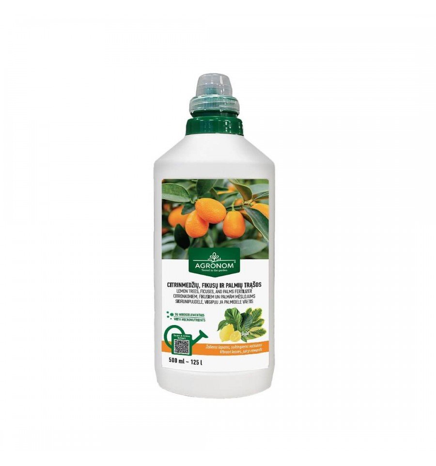 AGRONOM CITRINMEDŽIŲ, FIKUSŲ IR PALMIŲ TRĄŠOS 500ML